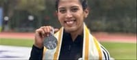 Indian Athlete Wins Silver Medal in Open Track Event